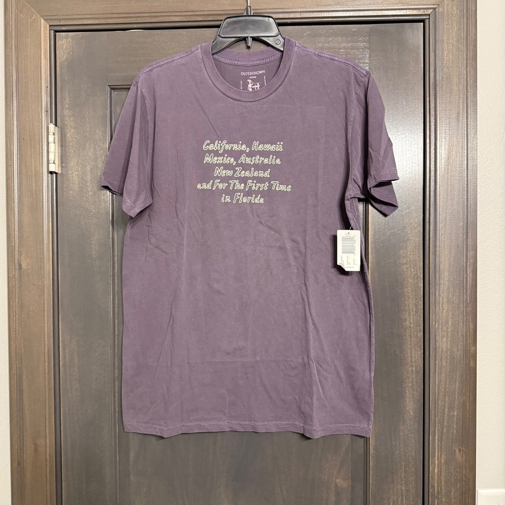 Outerknown NWT Bruce Brown Films Surfing Hollow Days Organic Cotton Tee Mens M
